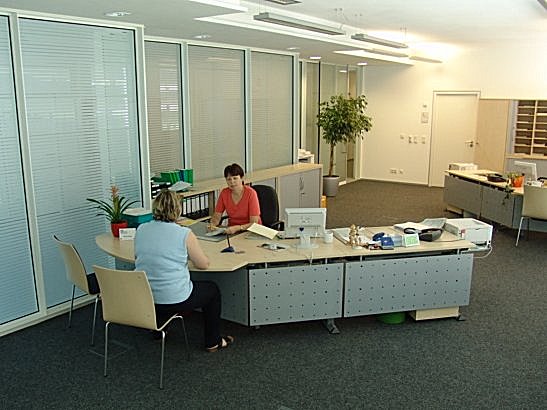  Blick ins Servicezentrum des Finanzamts Uffenheim